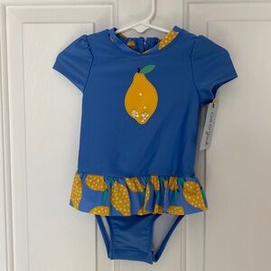 Baby Girl Lemon One piece Swimsuit Size 18 Months